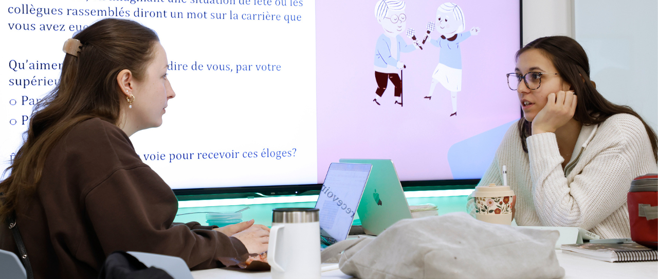 Étudiantes en psychoéducation lors d'un cours